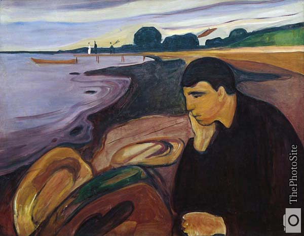 Melancholy Edvard Munch - Click Image to Close