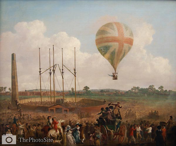George Biggins' Ascent in Lunardi' Balloon 1785 Julius Caesar Ib - Click Image to Close