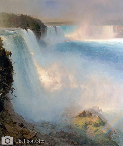 Niagara Falls, from the American Side Frederic Edwin Church - Click Image to Close