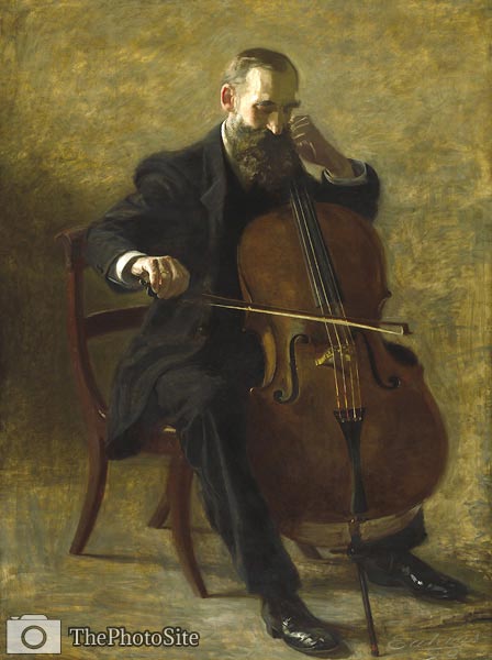 The Cello Player, 1896 Thomas Eakins - Click Image to Close