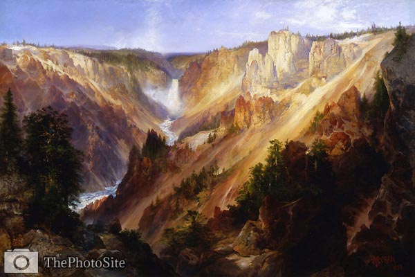 The Grand Canyon of the Yellowstone Thomas Moran - Click Image to Close