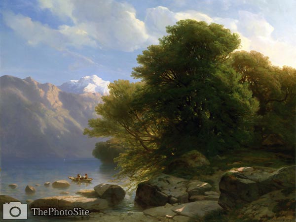 The Lake of Thun Alexandre Cabanel - Click Image to Close