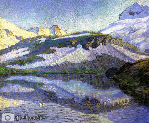 Swiss Alpine Landscape Paul Baum - Click Image to Close