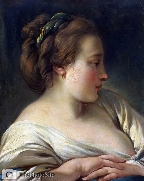 Head of a Young Girl Francois Boucher - Click Image to Close