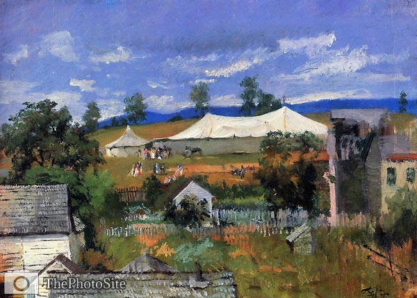 Circus Tent in Woodstock Frank Buchser - Click Image to Close