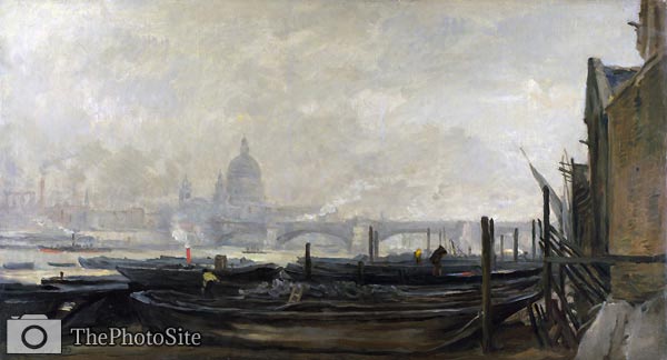 St Paul's from the Surrey Side Charles-Francois Daubigny - Click Image to Close