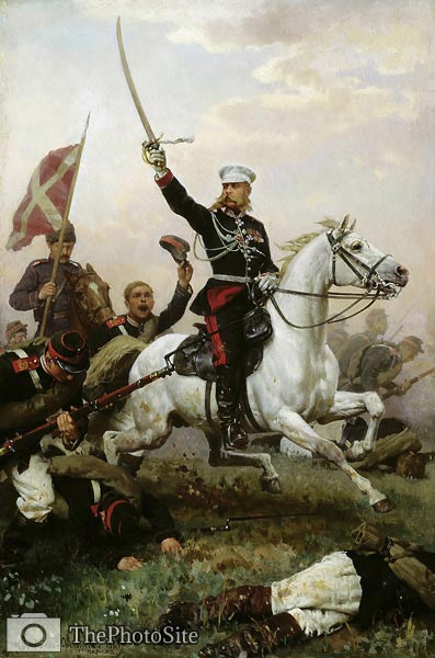 General Nikolai Skobelev on horseback 1883 Nikolai Dmitriev-Oren - Click Image to Close