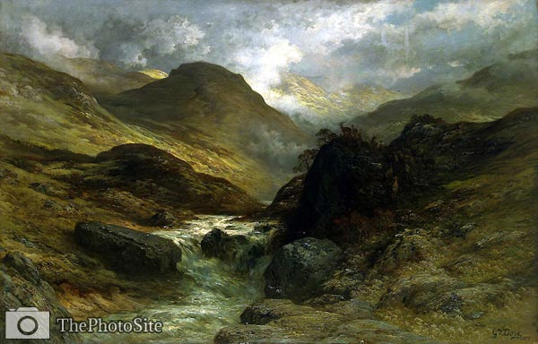 Gorge in the Mountains Gustave Dore - Click Image to Close