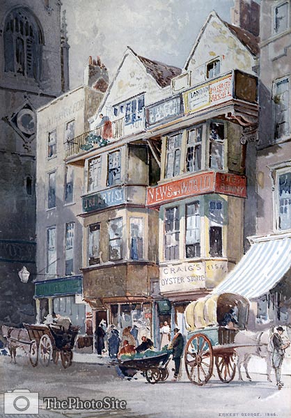 Fleet Street Ernest George - Click Image to Close