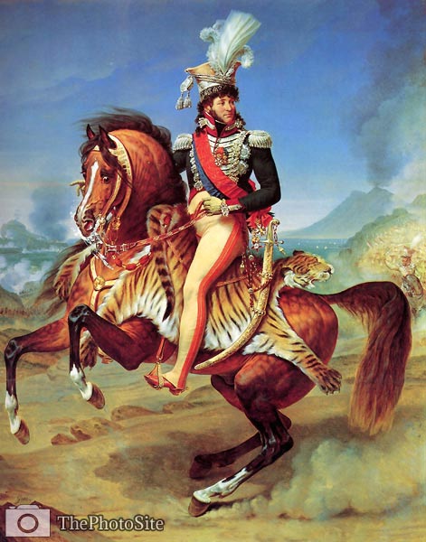 Equestrian portrait of Joachim Murat Theodore Gericault - Click Image to Close