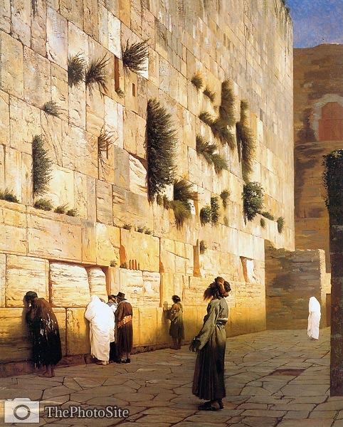 Solomon's Wall Jerusalem Jean Leon Gerome - Click Image to Close