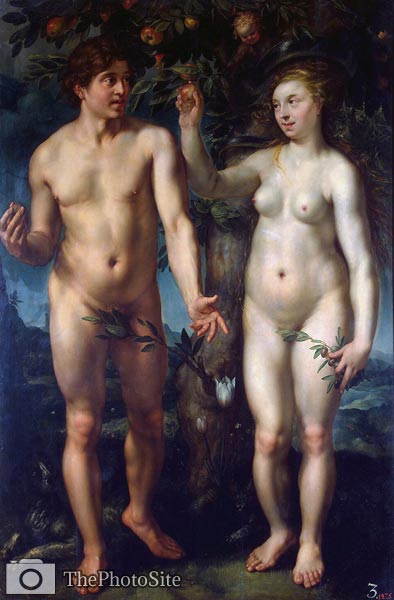 Adam and Eve Hendrik Goltzius - Click Image to Close