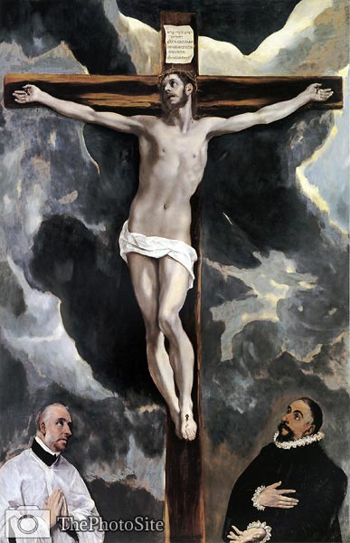 Jesus at the cross El Greco - Click Image to Close