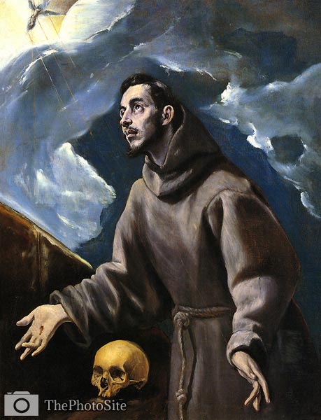 Stigmatisation of St Francis El Greco - Click Image to Close