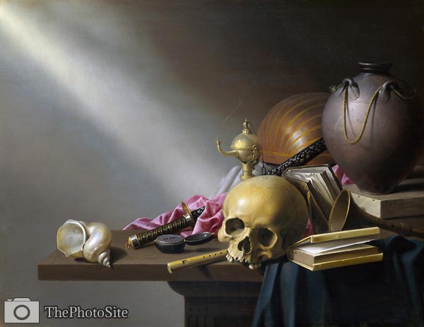 Still Life - An Allegory of the Vanities of Human Life Harmen St - Click Image to Close