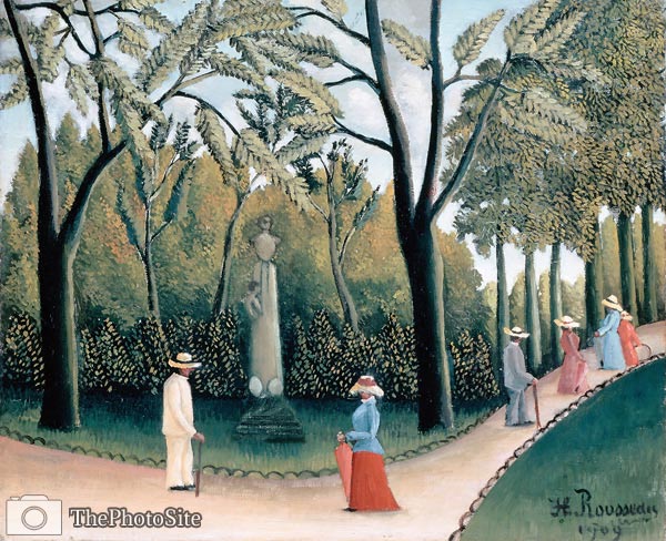 The Luxembourg Gardens - Monument to Chopin Henri Rousseau - Click Image to Close