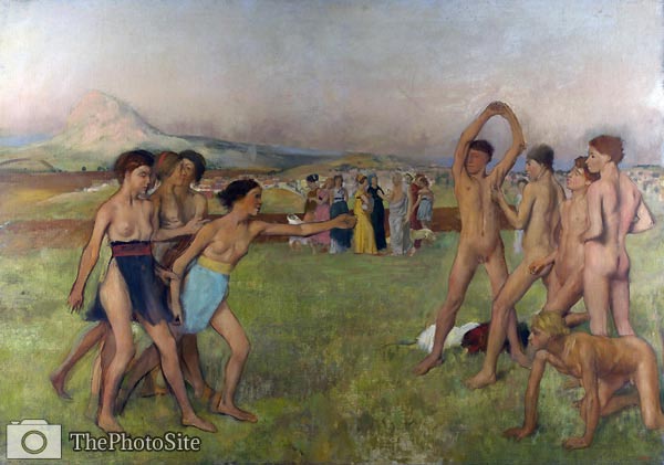 Young Spartans Exercising Edgar Degas - Click Image to Close