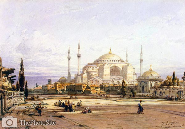 Church of St.. Sophia in Constantinople Eduard Hildebrandt - Click Image to Close