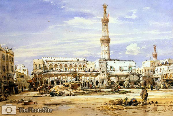 Grand Mosque in Alexandria Eduard Hildebrandt - Click Image to Close