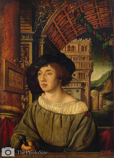 Portrait of a Young Man Ambrosius Holbein - Click Image to Close