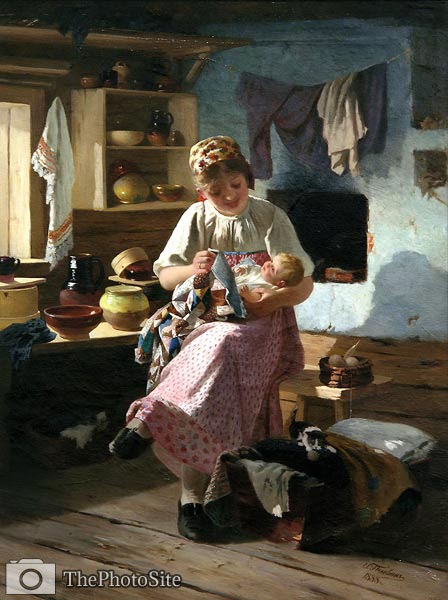 Firstborn. 1888 Ivan Andreevic Pelevin - Click Image to Close