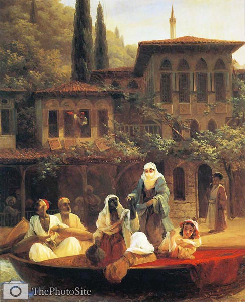 Boat Ride by Kumkapi in Constantinople Ivan Aivazovsky - Click Image to Close
