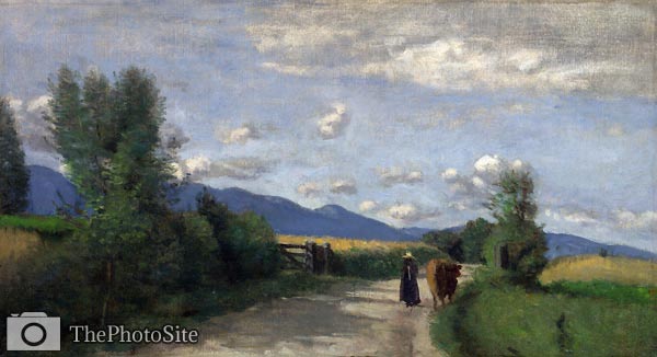 Dardagny, Morning Jean-Baptiste Camille Corot - Click Image to Close