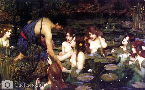 Hylas and the Nymphs (1896) John William Waterhouse - Click Image to Close