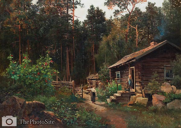 Cottage at the Forest Edge Josefina Holmlund - Click Image to Close
