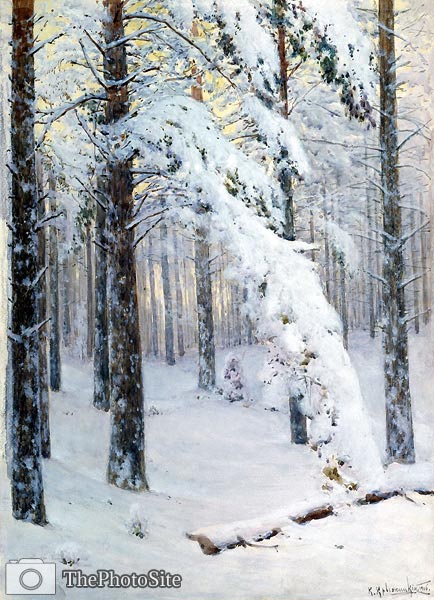 Forest in winter Constantine Kryzhitsky - Click Image to Close