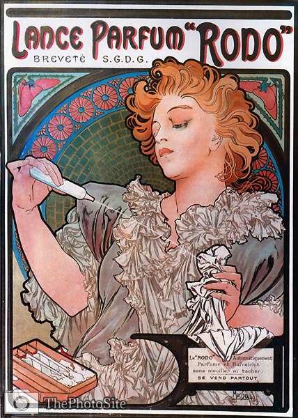 Lance-Parfum Rodo 1896 Alphonse Mucha - Click Image to Close