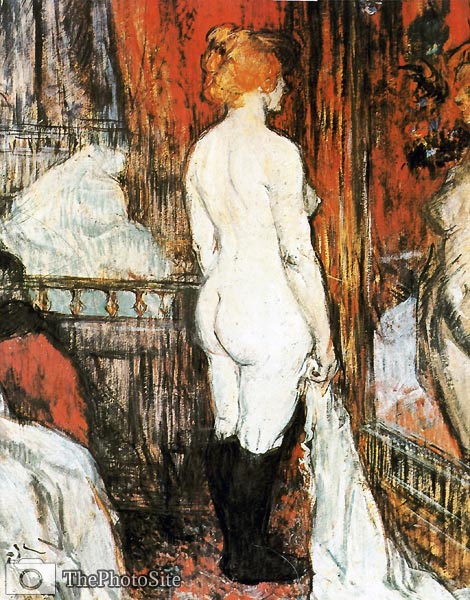 Nude Standing before a Mirror Henri de Toulouse-Lautrec - Click Image to Close
