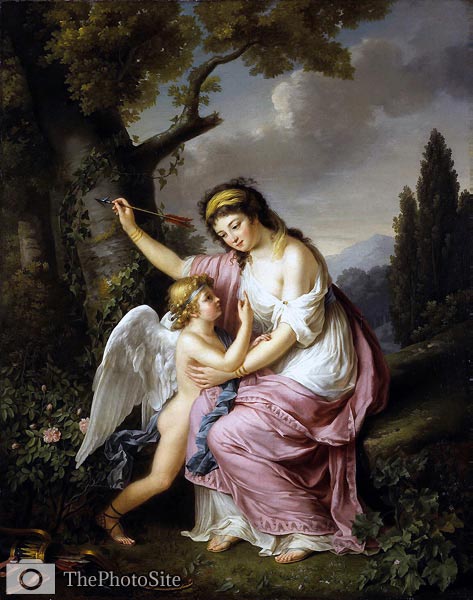 Woman and Cupid Marie-Victoire Lemoine - Click Image to Close