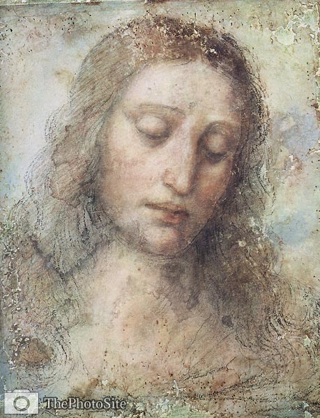 Head of Christ Leonardo da Vinci - Click Image to Close