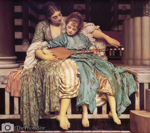Music Lesson Frederic Leighton - Click Image to Close