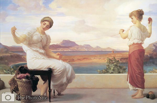 Winding the Skein Frederic Leighton - Click Image to Close