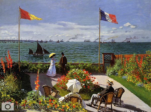 Garden at Sainte Adresse Claude Monet - Click Image to Close