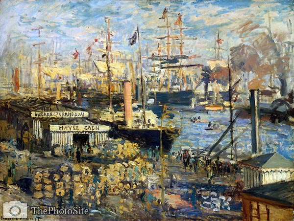 The Grand Dock at Le Havre Claude Monet - Click Image to Close