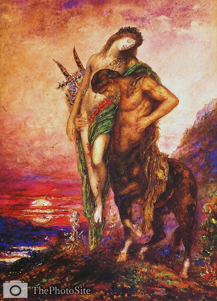 A Dead Poet Carried by a Centaur Gustave Moreau - Click Image to Close