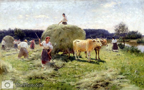 Haymaking Nicholas Kornilovich Pimonenko - Click Image to Close