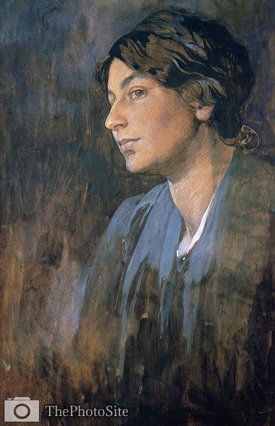 Portrait of Maruska (mucha's wife) Alphonse Mucha - Click Image to Close