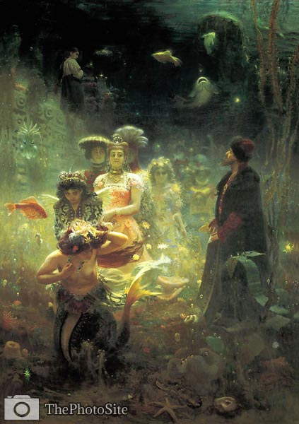 Sadko in the Underwater Kingdom Ilya Repin - Click Image to Close