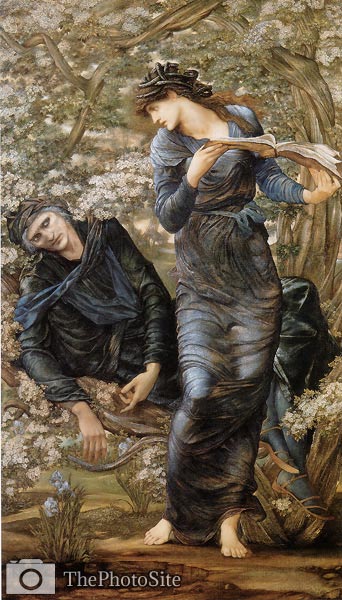 Beguiling of Merlin Edward Burne-Jones - Click Image to Close
