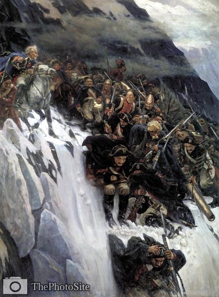 Russian Troops under Suvorov Crossing the Alps in 1799 Vasily Su - Click Image to Close
