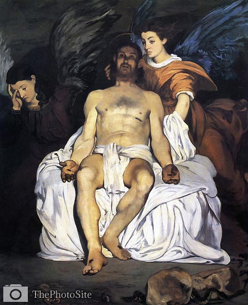 Dead Christ supported by angels Edouard Manet - Click Image to Close