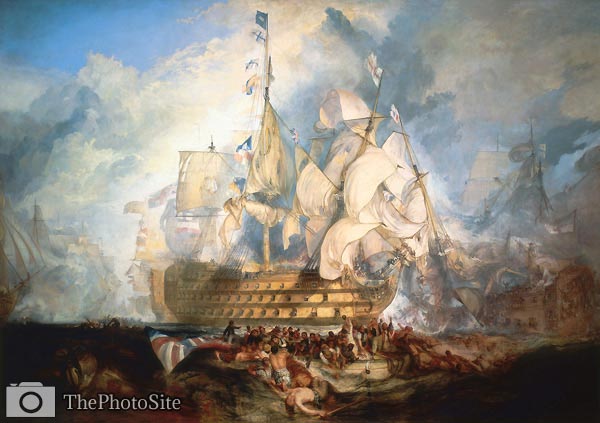 The Battle of Trafalgar William Turner - Click Image to Close