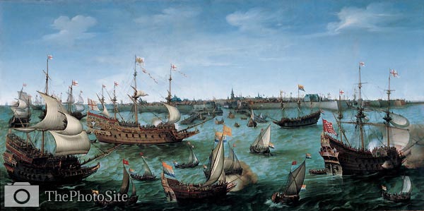 The Arrival at Vlissingen of the Elector Palatinate Frederick V - Click Image to Close