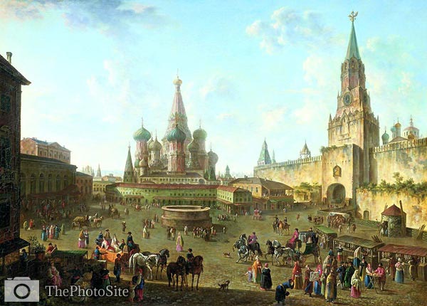Red Square in Moscow Fedor Alekseev - Click Image to Close