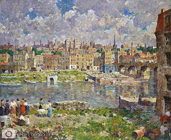 The Other Shore 1923 Robert Spencer - Click Image to Close