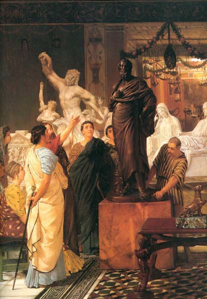 A sculpture gallery 1867, Alma Tadema Lawrence - Click Image to Close